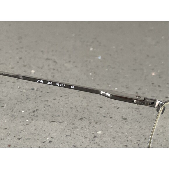 Sferoflex Pat 2086 268 Eyeglasses Frames ONLY Silver Full Rim 56-17-140 Italy - Picture 8 of 14